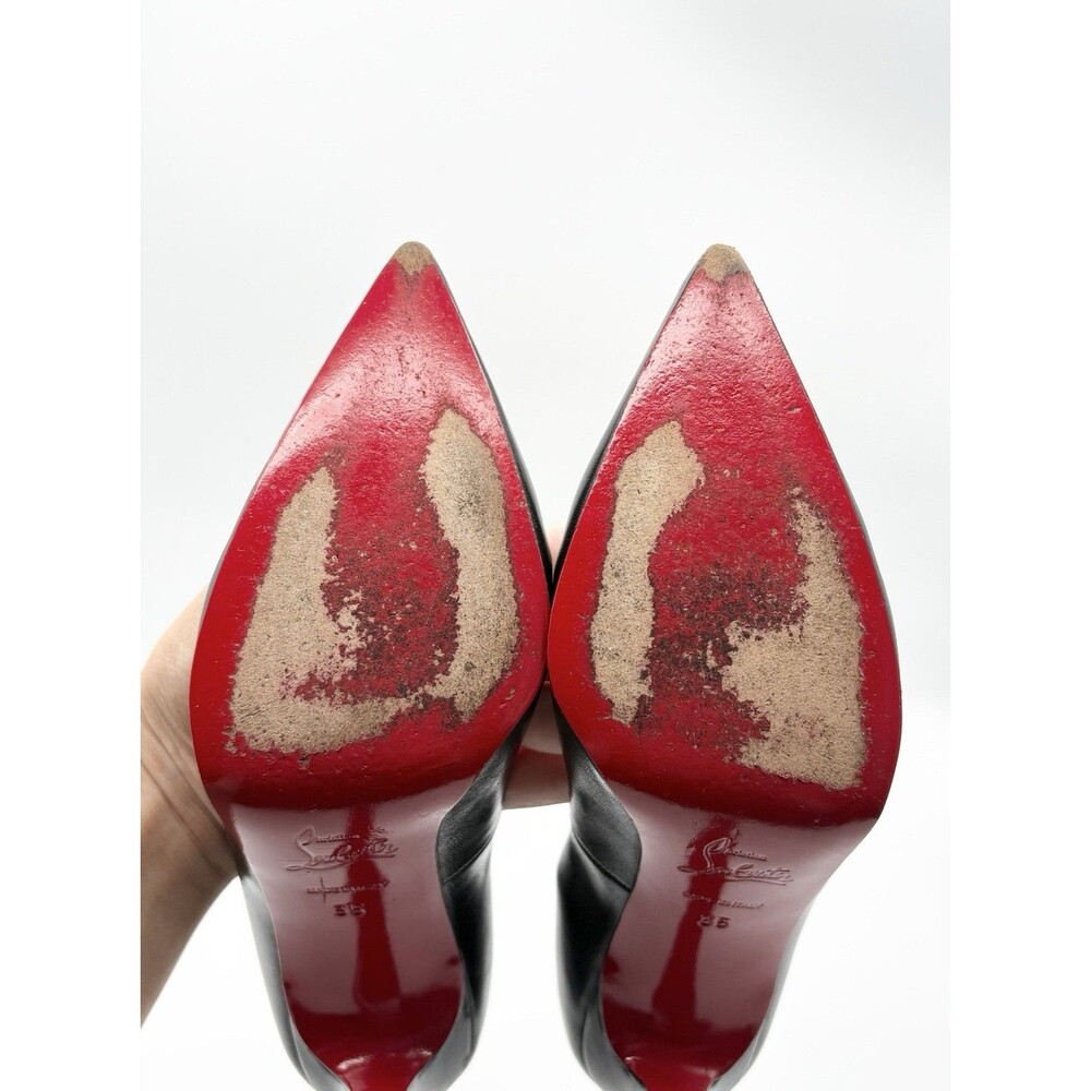 Christian Louboutin Black Leather Pointed Toe Heels New Decoltissimo Size EU 35 - Picture 11 of 13